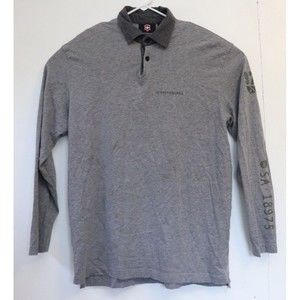Victorinox Shirt Mens Gray Long Sleeve Sz‎ Medium